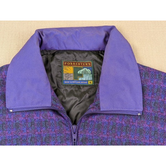 VTG 90's Forrester's OR USA Men's M Gore Tex Windbreaker Jacket Purple Lined - Picture 8 of 12